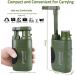 Purewell Water Purifier Pump with Replaceable 0.01 Micron Carbon Filter - 4 Stage Filtration for Camping, Hiking, Backpacking - Portable Outdoor Emergency Gear - Buy Online on GoSupps.com