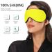 Adjustable Light Blocking Eye Mask for Men and Women - Ideal for Travel, Yoga, Meditation, and Deep Sleep - Breathable and Comfortable - Pure Yellow - Buy Online on GoSupps.com