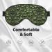 Floral Swirls Ivy Print Unisex Sleep Eye Mask | Soft Comfortable Eye Shade for Travel Yoga & Shift Work - Buy Online on GoSupps.com