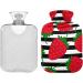 Naanle Striped Strawberry Hot Water Bottle 2L - Large Transparent Heat Bottle for Bed Hand & Feet Warmer Pain Relief & Cold Therapy - Buy Online on GoSupps.com