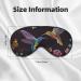 Shop Hummingbird Print Sleep Eye Mask - Soft Eyeshade Blindfold for Travel & Night Sleeping - Buy Online on GoSupps.com