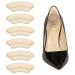 Sargarita Heel Pads for Shoes That are Too Big,Heel Grips Inserts Cushion Liners for Womens or Mens Loose Shoes,Heel Protectors for Shoes Too Big Inserts,Improve Shoe Fit,Anti Slip.(Apricot,3 Pairs)