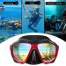 Panoramic HD Snorkel Diving Mask | Anti-Fog Scuba Goggles for Adults & Youth - A-Black Red - Buy Online on GoSupps.com