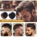 Boar Bristle Beard Brush with Wooden Handle | Round Beard Brush for Men | Dark Brown - Buy Online on GoSupps.com