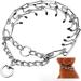 Nexsol Dog Prong Training Collar Adjustable Stainless Steel with Comfort Rubber Tips Safe and Effective (S) S (Pack of 1)