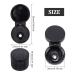 OLYCRAFT 36pcs Black Flip Top Caps - 0.12 inch Orifice Plastic Replacement Caps for Squeeze Bottles - 20mm Neck Diameter - Ideal for Shampoo, Moisturizer and More - Buy Online on GoSupps.com