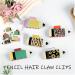 Pencil Claw Clip Fun Pencil Hair Clip Acrylic Pencil Hair Claw Clip for Women Girls Fun Teacher Hair Accessories Strong Hold Pencil Claw Clips For Thin Hair (Color : B*2) - Buy Online on GoSupps.com