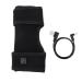 Yinhing Heated Elbow Brace USB Carbon Fiber Material Moxibustion Heat Elbow Support Wrap for Discomfort Relief Black One Size Fits Most 1.2m Cable