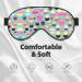 Soft Cupcake Pattern Light Blocking Eye Mask | Adjustable Sleep Mask for Travel Yoga & Relaxation - Buy Online on GoSupps.com