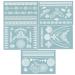 TAFLY Lace White Chains Tattoo Stickers for Women & Girls - 150 Designs, Waterproof Body Transfer Tattoos - Buy Online on GoSupps.com