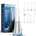 Water Flossers for Teeth Cordless Professional Oral Irrigator with 5 Modes & 8 Jet Tips for Teeth Braces and Bridges Cleaning Rechargeable 300ML Water Tank IPX7 Waterproof for Travel & Home Use