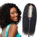 Premium Peruvian Curly Wig - Kinky Curly Black Wigs with Bangs for Natural Look | Afro Synthetic Hair for Black Women - Buy Online on GoSupps.com