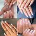 UNA GELLA Natural Acrylic Nail Tips - 432pcs Coffin Square French False Nails for Nail Extension & DIY Nail Art - 12 Sizes Soft Gel Tips - Buy Online on GoSupps.com