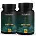 Bacopa Monnieri Brahmi Capsules - 500mg 120 Tablets | | Bacopa Extract | Non - GMO | Gluten & Allergen Free | Brain Supplement | 100% Natural Ingredients | By Ambrosial 60 count (Pack of 2)