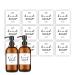 Waterproof Soap Label Stickers Modern Bathroom/Kitchen Hand Soap Dispenser Labels for Glass/Plastic Bottles Removable Cleaning Labels (Hand Soap 12 Pack)