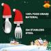 BEWOS Baby Cutlery Set - 2Pcs 304 Stainless Steel Spoon & Fork for Self Feeding | Toddler Safe & Dishwasher Safe | Christmas Baby Gift - Buy Online on GoSupps.com