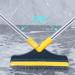 Scrub Brush with Long Handle 2 in 1 Cleaning Scrub Brush Adjustable V-Shaped Shower Floor Brush Scrubber Multifunctional Rotating Floor Scrub Brush with Long Handle and Hair Removal Comb - Buy Online on GoSupps.com