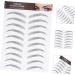 NOLITOY 12 Sheets Waterproof Eyebrow Stickers Black Stickers Hair-like False Eyebrows Cosmetics Artificial - Buy Online on GoSupps.com