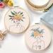 Santune 4 Pack Embroidery Kit for Beginners - DIY Cross Stitch Kits for Adults with Patterns, Instructions, Clothes, Hoops, Threads, and Needles - Buy Online on GoSupps.com