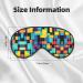Square Geometry Diagram Eye Mask - Soft Adjustable Sleep Mask for Men & Women | International Shipping - Buy Online on GoSupps.com