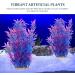 Ipetboom Terrarium Tank Plants 2pcs Aquarium Landscaping Plastic Plants Fish Tank Landscape Ornaments Fake Aquarium Plant Root Dark Blue - Buy Online on GoSupps.com
