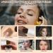 Eyebrow Stamp Stencil Kit - 10 Reusable Stencils, 2 Brushes, Waterproof Makeup (Blonde) - Buy Online on GoSupps.com