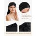 Lilysilk 100% Silk Mulberry Hair Hood - 19 Momme Sleeping Cap for Curly Hair - Black Night Hat for Women - Buy Online on GoSupps.com