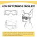 Petleso Dog Glasses for Small Breeds - Anti-UV Protection Windproof Pet Sunglasses with Adjustable Straps for Outdoor Activities Pink V-Shape - Buy Online on GoSupps.com