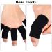 Civaner 12 Finger Sleeves for Arthritis and Sports - Elastic Joint Compression Protectors for Pain Relief (Black) - Buy Online on GoSupps.com