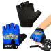 Bicycle gloves children fingerless hiking bike gloves bike gel bmx glove boys scooter wheel gloves children bicycle gloves for summer leisure boys girls 5-10 years (blue)