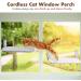 Durable Cat Window Perch Hammock Seat - Reversible Mat, Foldable Bed for Indoor Cats - All-Season Sunbathing Spot - Holds Up to 40 lbs - Beige - Buy Online on GoSupps.com
