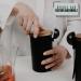 KC Kitchen & Co. Coffee Jar with Spoon for 250 g Coffee Beans or Tea (Matte Black) - Buy Online on GoSupps.com