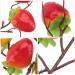 ABOOFAN 2pcs Strawberry Cuttings Bed Room Decor Decoration for Bedroom Artificial Fruit Decoration Holiday Function Decoration Home Decor Plant Decor Simulation Strawberry Picks Household - Buy Online on GoSupps.com