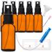 Handsunity 20ml-6Stk spray bottle glass bottle with atomizer-amber pharmacy bottle set with black atomizer Glass sprouting bottle made of brown las with 17 pcs accessories 20ml-6 pieces black cap