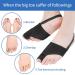 DYKOOK Bunion Corrector & Toe Straightener | Bunion Protector Sock with Heel Strap | 1 Pair Splint for Pain Relief & Hallux Valgus | Non-slip Toe Separator | Foot Corrector Day/Night (Small) - Black - Buy Online on GoSupps.com