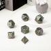 DND Rainbow Stripe Metal Dice Set - 7 PCS Zinc Alloy D&D Dice with Gift Case for Dungeons and Dragons - Buy Online on GoSupps.com