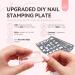 Saviland Nail Art Stamper Plates - 4PCS French Nail Stamping Templates | Reusable Stainless Steel Nail Tools with Plaid Wave and Stripe Patterns - Buy Online on GoSupps.com