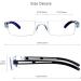 Blue Light Blocking Reading Glasses 8 Pairs Set | Square Fashion Frames for Men and Women | Computer Eyewear with 3.00 Magnification - Buy Online on GoSupps.com