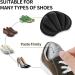 Sibba Heel Grips 2 Pairs - Self-Adhesive Foot Cushions for Women Men, Thick Shoe Inserts, Anti Blister Liners in Black & Grey - Buy Online on GoSupps.com