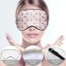 10-Piece Sublimation Eye Sleep Coverings Set - Beige & White Silk Blindfolds with Adjustable Strap for Sleeping, Travel, and Meditation - Buy Online on GoSupps.com