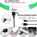 Nepfaivy Luminous Waterproof Dog Collar - USB Charging Adjustable Length LED Safety Light for Dogs - Green Silicone with 3 Lighting Modes - Buy Online on GoSupps.com