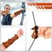 Adjustable 3 Straps Arm Guard & 3 Finger Glove Set for Archery | Non-Slip Protective Accessories for Adult Recurve Long Bow Hunting - Brown - Buy Online on GoSupps.com