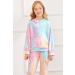 Hopeac Girls Tie Dye Sweatsuit Set - Hoodie and Athletic Pant Outfit | Size 6-7 Years - Buy Online on GoSupps.com