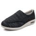 Unisex Diabetes Shoes with Adjustable Comfortable Walking Shoes Lightweight Comfy Non-Slip for Diabetic Edema Plantar Fasciiti Swollen Feet and Swollen Shoes 10.5 Black Gray