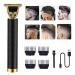 Hair Clippers for Men Cordless Electric Hair Trimmer Rechargeable Beard Trimmer Shaver Electric T Blade Trimmer Zero Gapped Edgers Hair Clippers Cutting Kit with Guide Combs Black