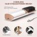 Portable Mini Hair Straightener Brush USB Rechargeable 5200MAH - Anti-Scald 2 in 1 Straightener Comb - White - for Women & Men - Buy Online on GoSupps.com