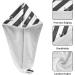 Black & White Striped Dog Pattern Quick Dry Hair Cap Set | Super Absorbent Towel & Button Headband | Soft Comfortable 2-Piece | International Shipping - Buy Online on GoSupps.com