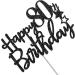 Tenhaisi Gilttery Black Happy 80th Birthday Cake Topper 80th Birthday Party Decoration for Adult Cheers To 80 Years Birthday/Wedding Anniversary Party Decoration - Buy Online on GoSupps.com