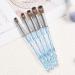 100% Pure Kolinsky Hair Size 8 Oval Acrylic Nail Brush Set - Professional Manicure Tool for DIY Home Salon - Crystal Blue - Buy Online on GoSupps.com