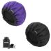 Deep Conditioning Heat cap Hair steamer for natural hair home use Cordless heat cap for deep conditioning 10 PCS Disposable Shower Caps Microwavable Heat Cap Steam cap (Purple & Black)